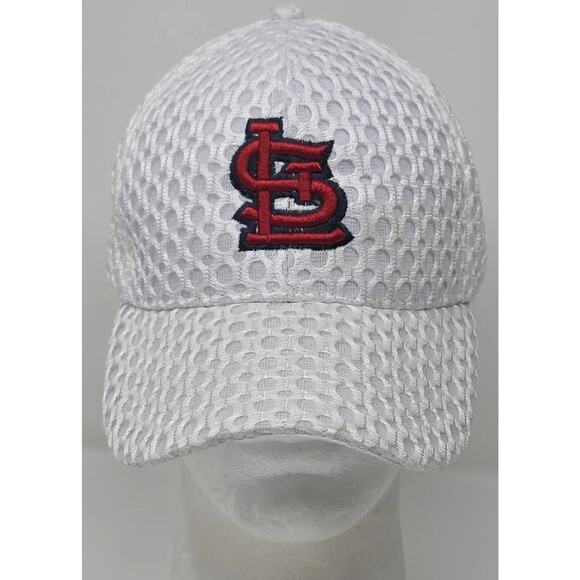 St Louis Cardinals Pro 23 White Strapback Cap Red Logo Baseball Hat MLB - Picture 1 of 8